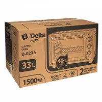 Эл. духовка Delta D-023A "Fuat", таймер, 3 режима, 33 л., 1500 Вт