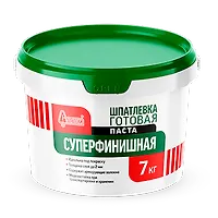 Шпаклевка готовая Суперфинишная 7кг Старатели