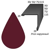 Угол наружний 3005 120 х 80 (2м)