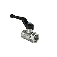 Кран шаровой латунный DeltaPro для ВОДЫ 1/2" ВР/ВР рычаг, НИКЕЛИР-Й VALFEX 11Б27фт1М (100/25)