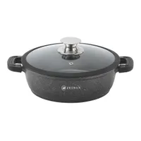Жаровня ZEIDAN Z-501039 6,6 л с крышкой Black