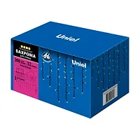 Бахрома светод. эффект. мерцания ULD-B3010-200/TBK WHITE IP67 3м. Соединяемая. 200светод.UL-00003935