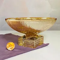 Фруктовница 21,5см на ножке в под.уп.(х12)Стекло арт.200-126
