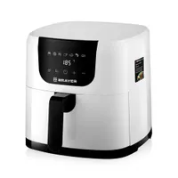Аэрогриль BRAYER 2039BR, 1500Вт, 5л, t. 200С, съемная решетка, таймер, LCD-дисплей, 7 программ