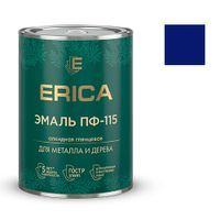 Эмаль ПФ-115 ERICA глянцевая ультрамарин 0,8 кг