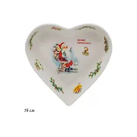 Блюдо НОВЫЙ ГОД в под.уп.(х36)Фарфор арт.205-334