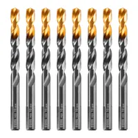 Сверло по металлу, 10 мм, HSS-Tin, Golden Tip, 8 шт.// Denzel арт.717222