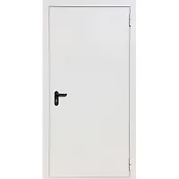 ДВЕРЬ ПРОТИВОПОЖАРНАЯ 2050х860R т.м.1.2мм RAL 7035 (ручка на черной планке)