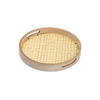 Поднос круглый RATTAN 30см арт.DMT001