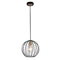 ESCADA Подвесной светильник Escada 10176/1S E27*60W Black/Brass