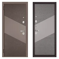 COMFORT PP (Шоколад букле, МДФ Эмаль капучино 9Е-163,МДФ Эмаль светло-серая 9Е-163) 2050х860 левая