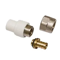 Переходник комбинированный  PPR 20 - PЕХ16х2(цанга) C--TB Tebo