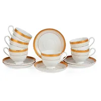 Набор чайный JEWEL Ники 12 предметов (фарфор костяной) (ПКЭР0027)