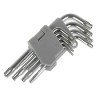 Набор ключей имбусовых TORX, 6 граней, 9 предметов,  43-2-110