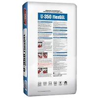 Клей плиточный Unis U-350 FlexGEL цементно-полимерный ультрапластичный клей-гель, 25 кг