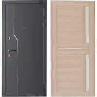 Дверь металлическая КУПЕР Муар 110Б Капучино 960 R