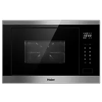 Встраиваемая микроволновая печь Haier HMX-BTG259X, черная с серебристым