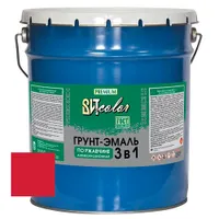 Грунт-эмаль по ржавчине 3 в 1 ВИТcolor красная 10 кг