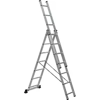 Лестница алюминиевая SC 3007 трехсекционная 3*7