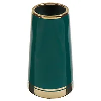 Ваза керамика, настольная, 25 см, Галифакс, Y4-4692, изумруд с золотом (393123)