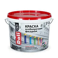 "DALI" краска фасадная особопрочная ,база С  - 9л. (20702)
