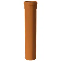Труба канализационная наружн. SN4 TEBO 110x3,4х1000 (рыжая) RU-TB ПП