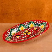 Селедочница Риштанская Керамика, красная, 24см, МИКС арт.6970419 г.Екатеринбург