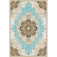 Ковер "OSCAR" 160*230 овал. - Q027A BEIGE/LBROWN