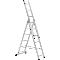 Лестница алюминиевая SC 3006 трехсекционная 3*6