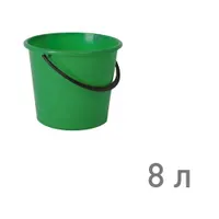Ведро "РОМАШКА" 8 л ЗЕЛЕНЫЙ