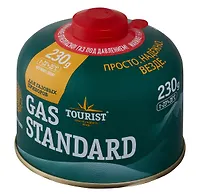 Газ баллон GAS STANDARD (TBR-230) для портативных приборов - резьбовой, «Tourist»