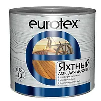 "EUROTEX" (лак яхтный) полуматовый 0,75л. (80223)