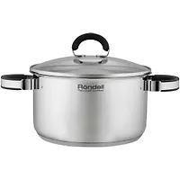 Кастрюля Rondell Brando RDS-1805 5.1л. d=24см (с крышкой) стальной