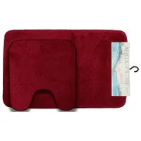 Комплект ковриков для в/к AQUA-Prime Be'Maks из 2 шт 50х80/40х50см 577 18мм (бордо) 1/28