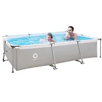 Бассейн прямоугольный со стальным каркасом Avenli 3.0м*2.07м*65cм 17771EU, фильтр-насос 300 галлонов