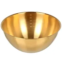 Миска нержавеющая сталь, круглая, 25х10.5 см, Y4-9589, золото