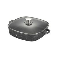Жаровня ZEIDAN Z-501040 4,5 л с крышкой Black