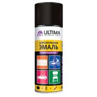 Краска аэрозольная ЧЕРНЫЙ МАТОВЫЙ RAL 9005 520 мл. "ULTIMA" ULT 008
