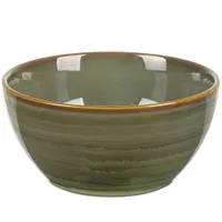 Салатник керамика, круглый, 15х7 см, 0.77 л, Verde, Daniks, ST1463-2, зеленый (414824)