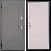 Дверь металлическая 60 МДФ/МДФ графит/ясень белый (1027-5064) 860 L