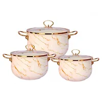 Набор кастрюль ZEIDAN Z-80630 6 предметов Marble
