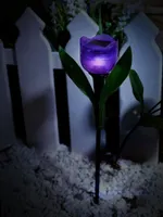Садовый светильник на солнечной батарее USL-C-453/PT305 PURPLE TULIP (UL-00004278)