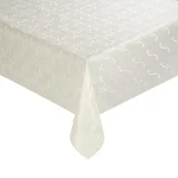 Клеенка Bogema 8663N шелкография на ткани (белая) 0,28мм*1,37м*20м