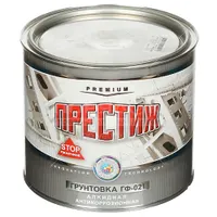 Грунтовка ГФ-021 СЕРАЯ 10кг. "ПРЕСТИЖ"