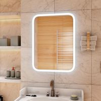 ЗЕРКАЛО Glamour Led 600x800 со скрытой подсветкой, с подогревом