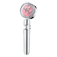 Лейка душевая TURBO, красный, с фильтром, пластик, 1/2", блистер (AGD 20.1115 red B) "ARGO"