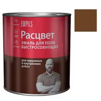 Эмаль "Расцвет" для пола быстросохнущая желто-коричневая 2,7 кг. (7551)