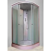 Душевая кабина ДАНА-283 W (белая) 100*100*215 низкий поддон (3 места)