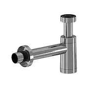 Сифон АНИ 1 1/4 "* 40 бутылочный, металл с переход. трубкой d-40 (BRB1004M)
