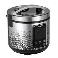 Мультиварка Centek CT-1499 <чёрный/сталь> 900Вт, 5.0л, 25 программ, мультиповар, антиприг. покрытие